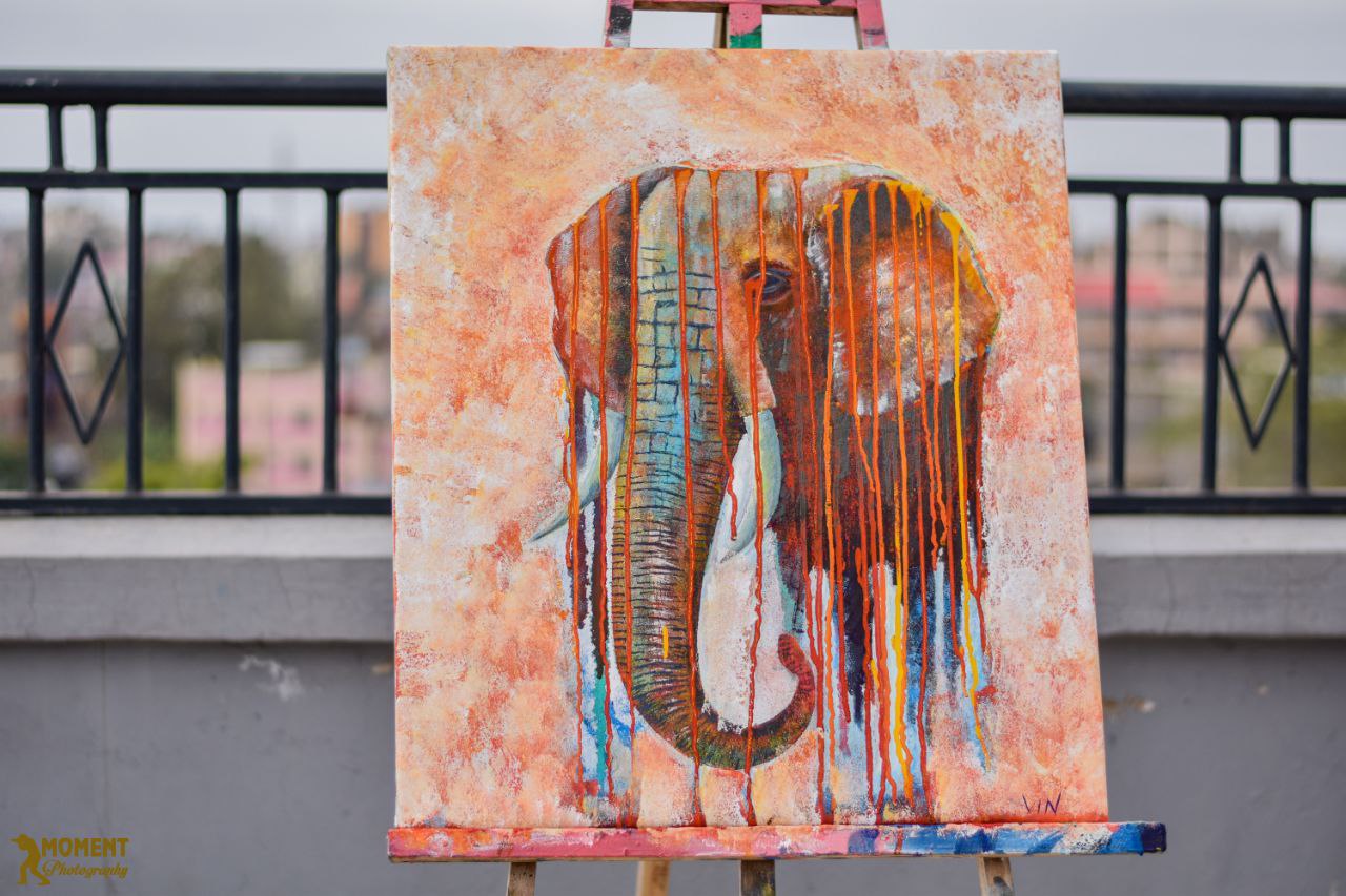 Dripping Elephant - Print